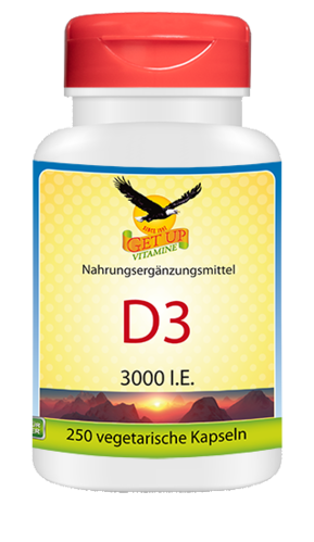 Vitamin D3 3000 IE, 250 Kapseln